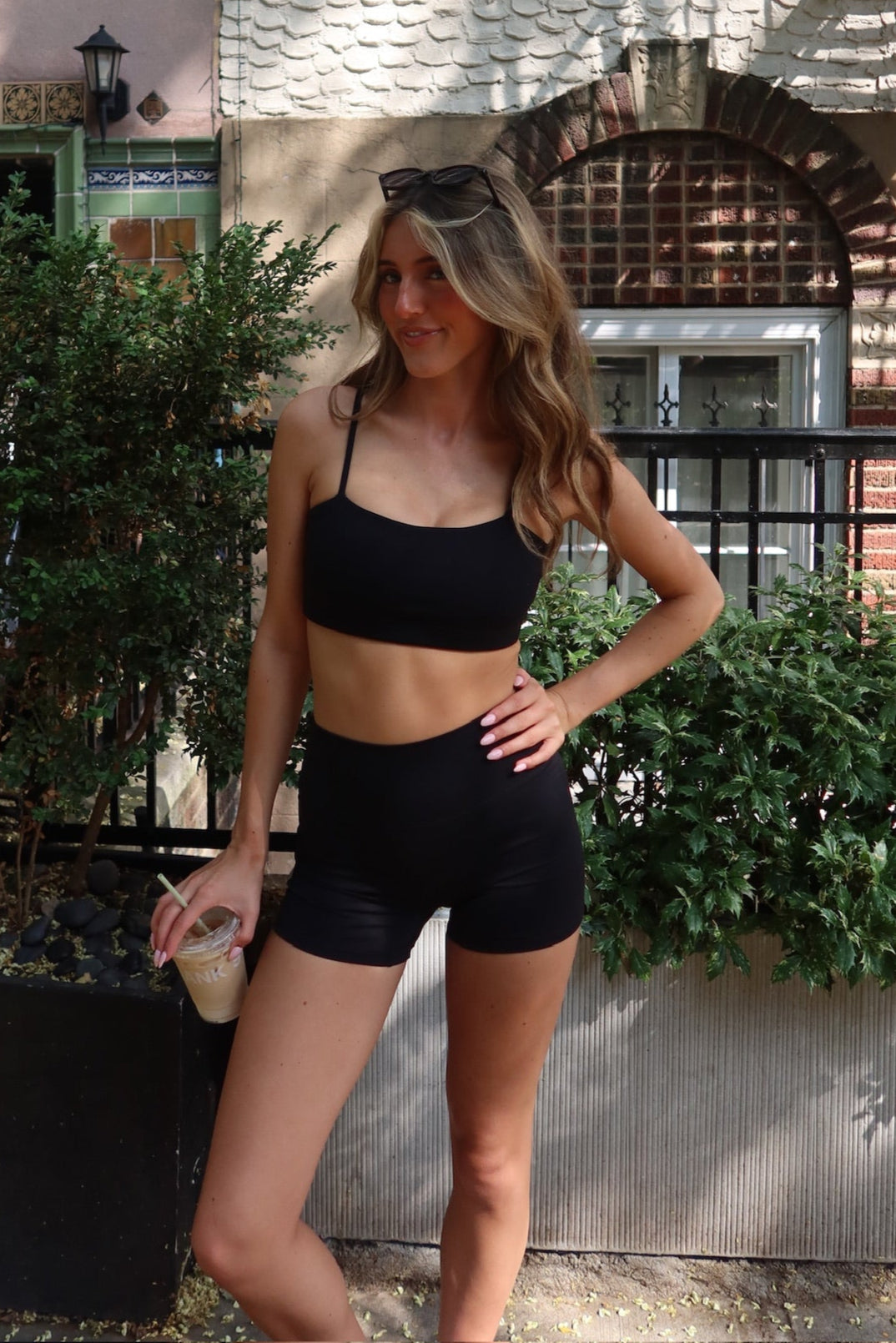 Black adjustable bra