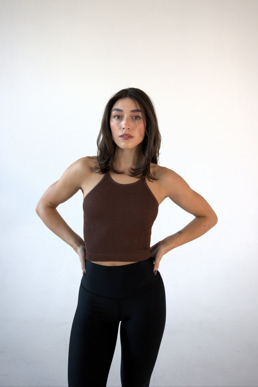 Harmony Tank Chocolate Brown